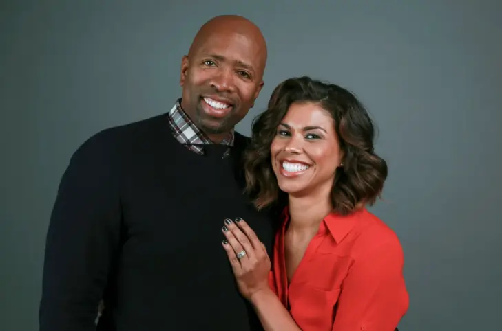 Kenny Smith with his ex-wife Gwendolyn Osborne