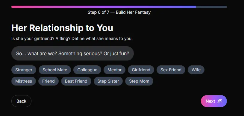 AIAllure - Define her Relationship