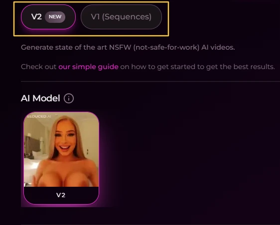 Seduced AI - AI Porn Video Generation