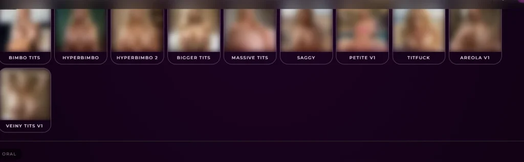 Seduced AI – Customization Options