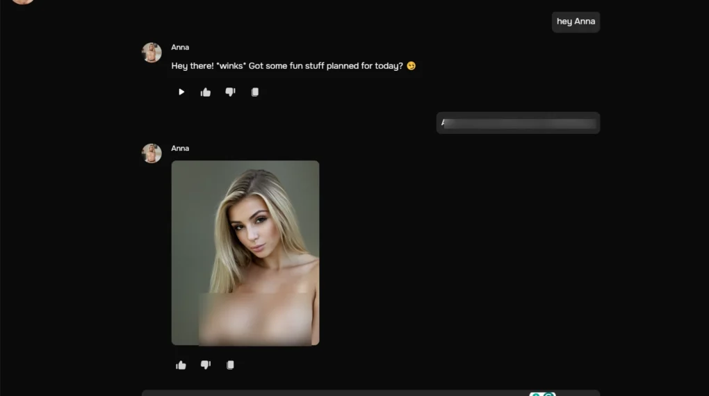 SugarLab AI - Nude Image Request In chat
