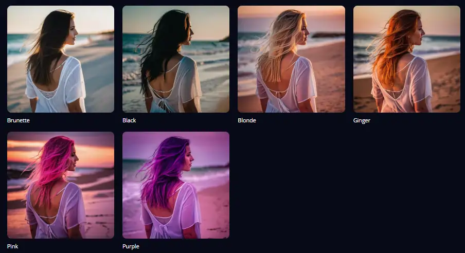 HeraHaven AI - AI Character Hair Colour