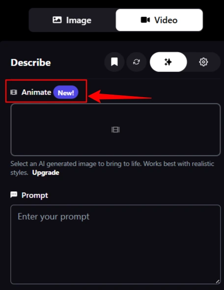 Promptchan AI - Video Animate Feature